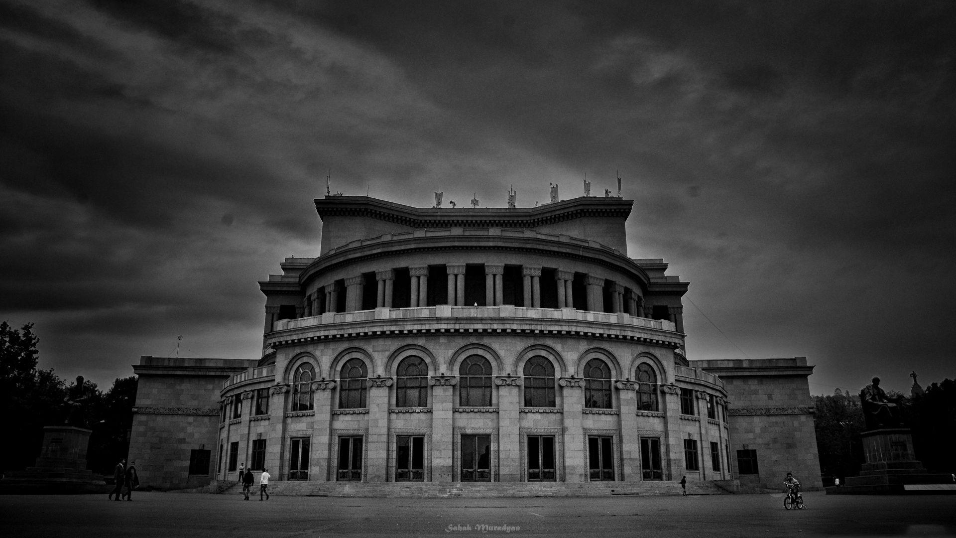 1920x1080 Download Wallpaper opera armenia yerevan theatre liberty square