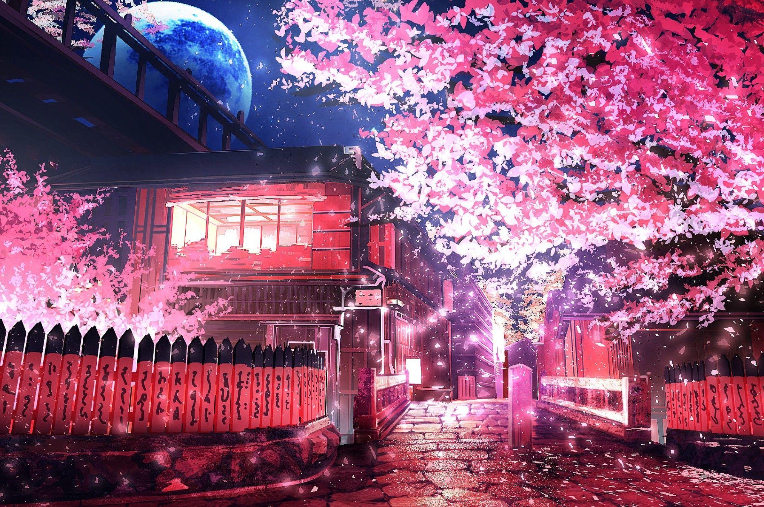 AllGood Girl Cherry Blossom वल सटकर Anime सवय चपकन वल वल पसटर  कमर क लए सइज12x18 इच मलटकलर सवय चपकन वल पपर   Amazonin घर और कचन
