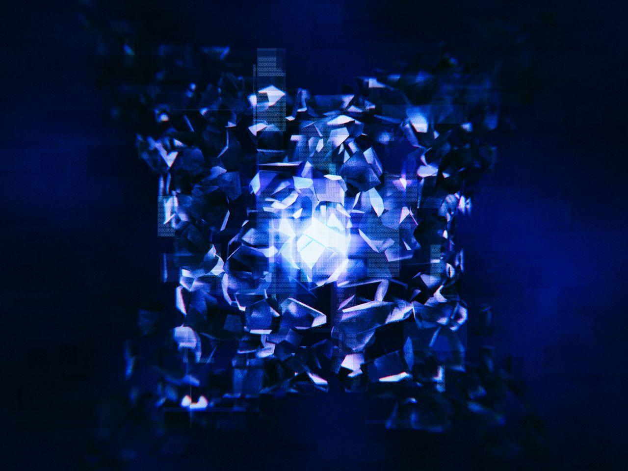1280x960 Download wallpaper 1280x960 fail, system, code, blue standard 4:3