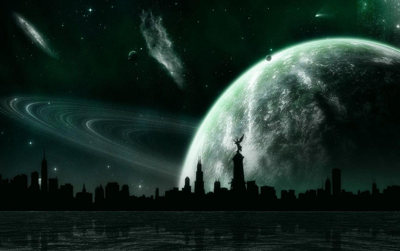 1280x804 City Planet Sky River Night wallpaper. City Planet Sky River