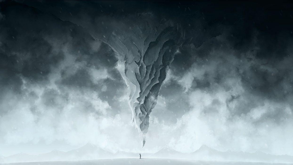 1244x700 Person Abstract BW Mountain wallpaperx1080