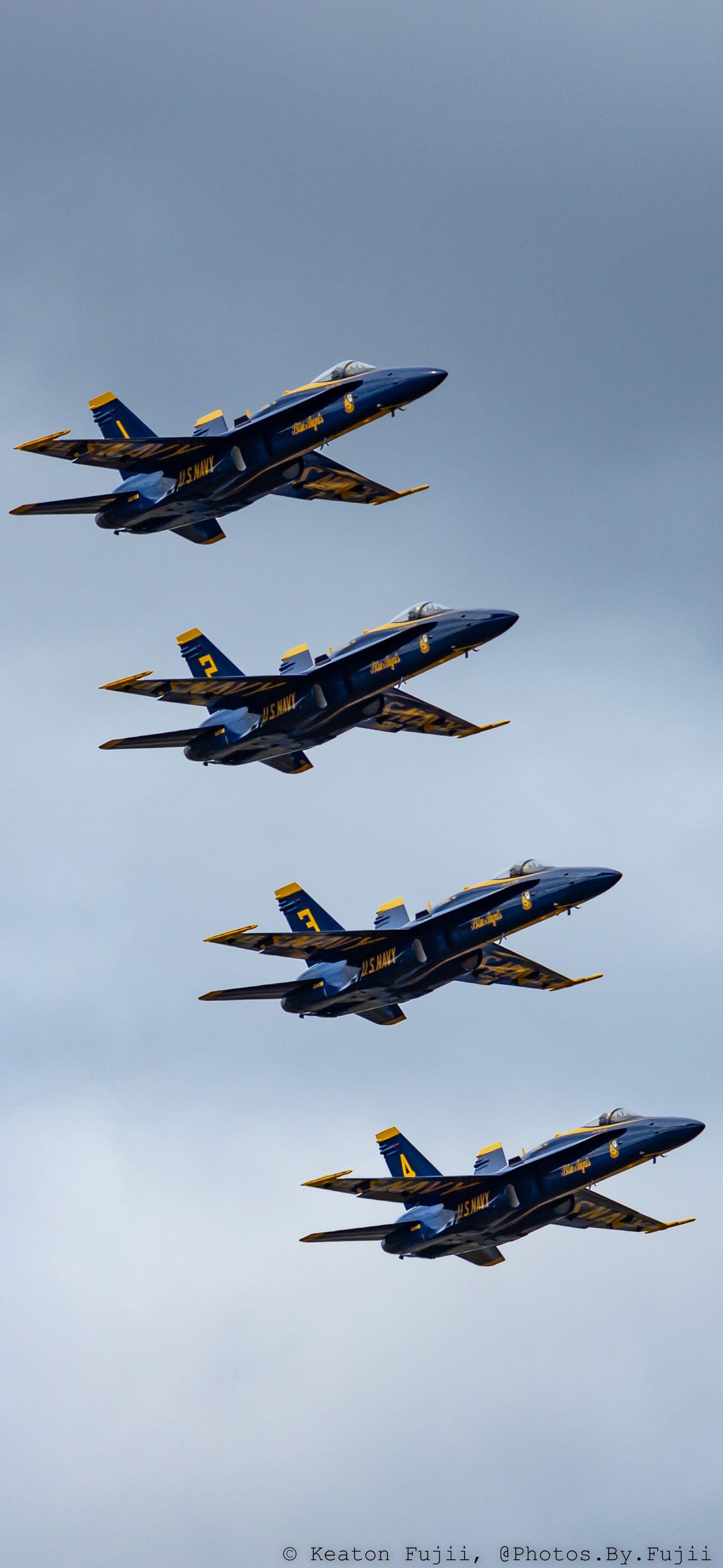 1595x3456 Blue Angels iPhone XS & XS Max Wallpaper