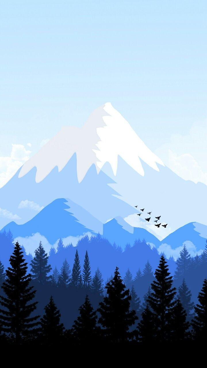 720x1280 Hình nền iPhone Những ngọn núi tối giản - Hình nền 720x1280
