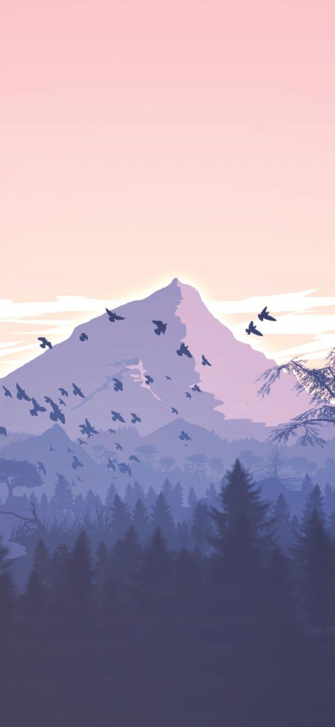 Minimalist Mountain iPhone Wallpapers - Top Free Minimalist Mountain ...