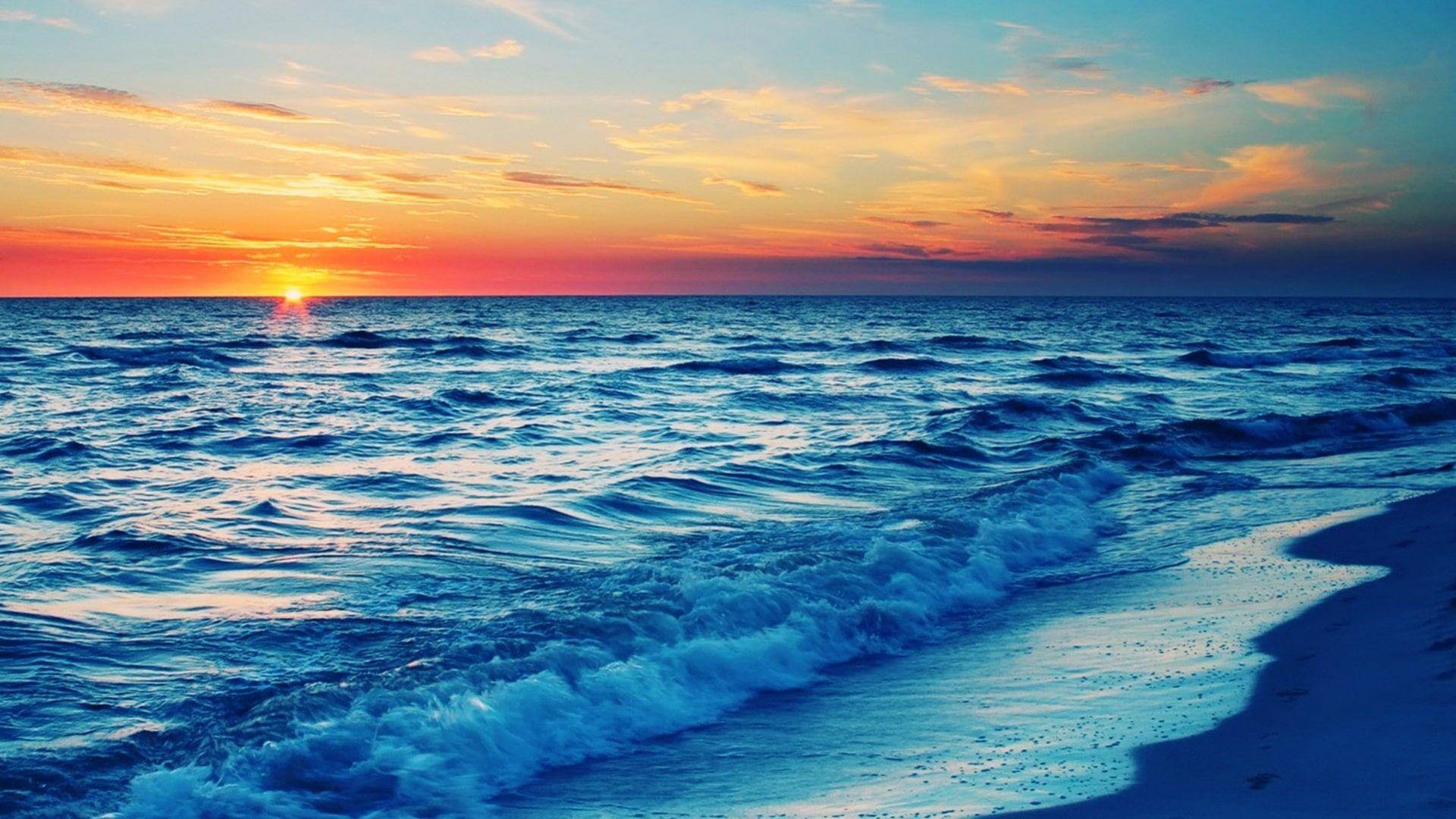 1920x1080 Sunset Beach Wallpaper 1080p Coast Vacation Rental