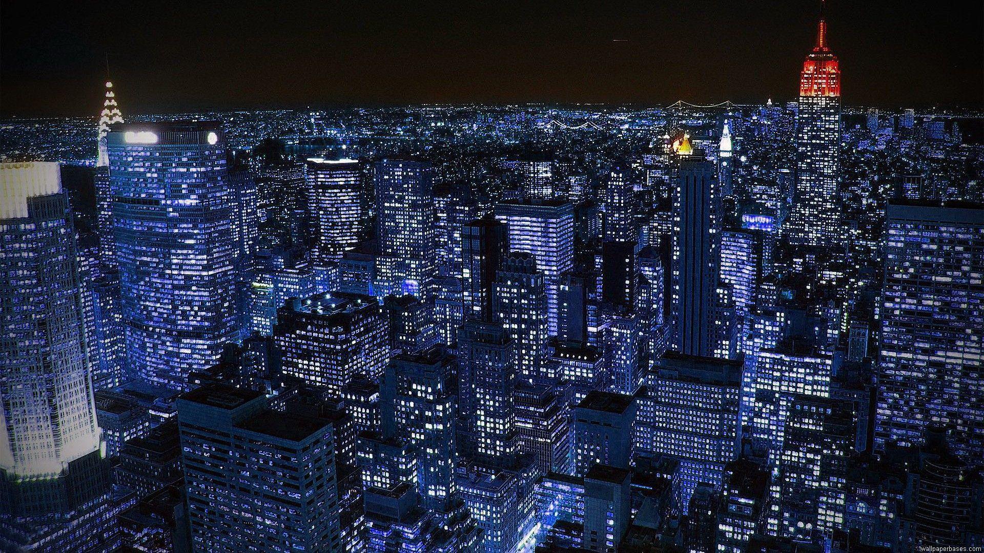 City At Night Wallpaper 1920x1080