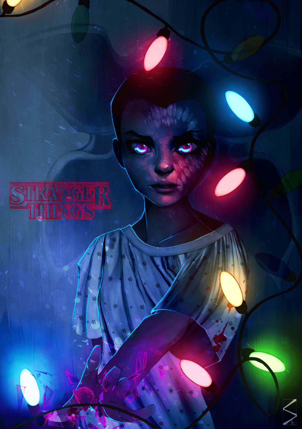 1000x1421 the demogorgon. Stranger things fanart, Stranger things