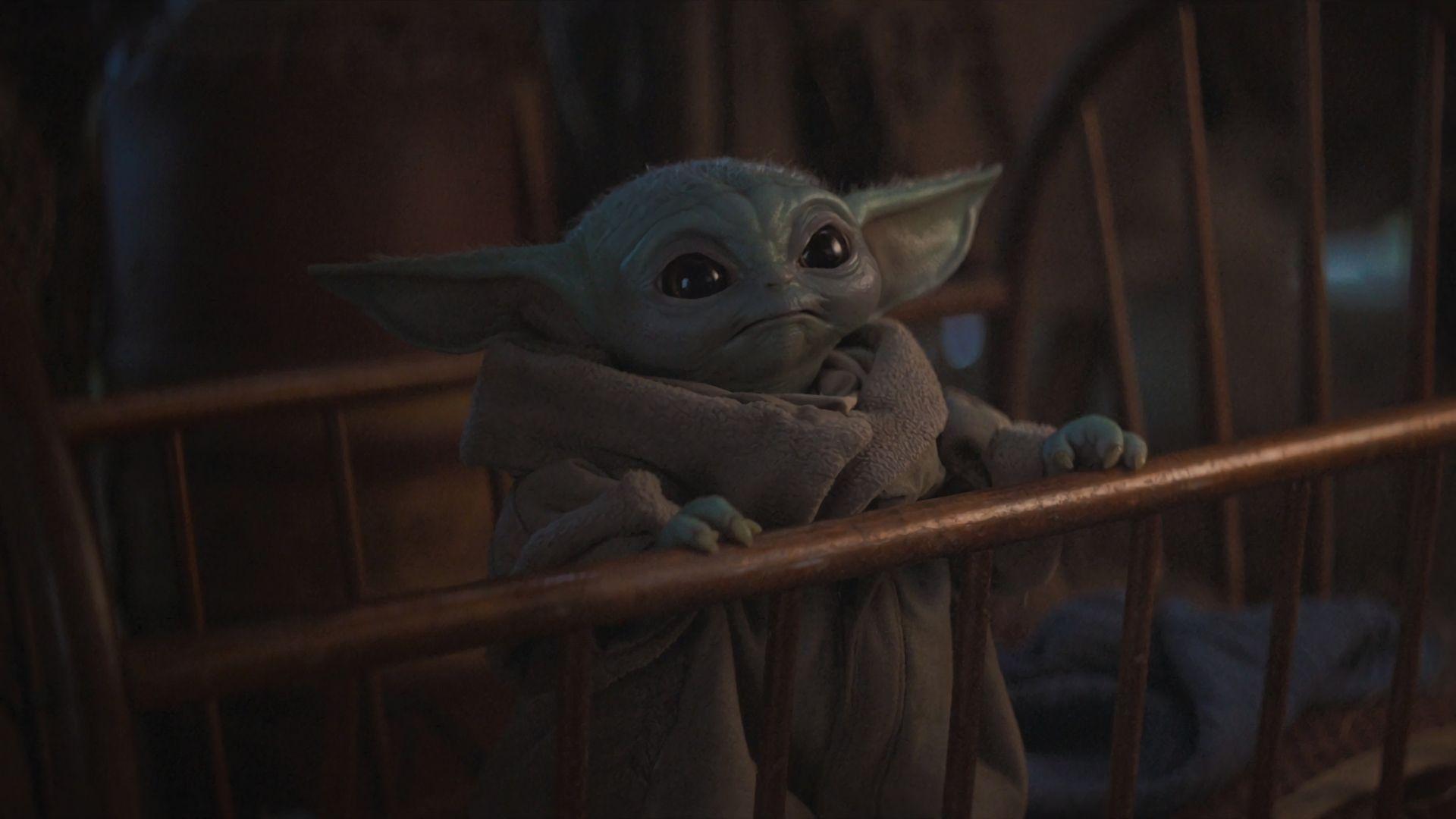 1920x1080 Cute Baby Yoda from Mandalorian 1080P Laptop Full HD Wallpaper, HD TV Series 4K Wallpaper, Image, Photo and Background
