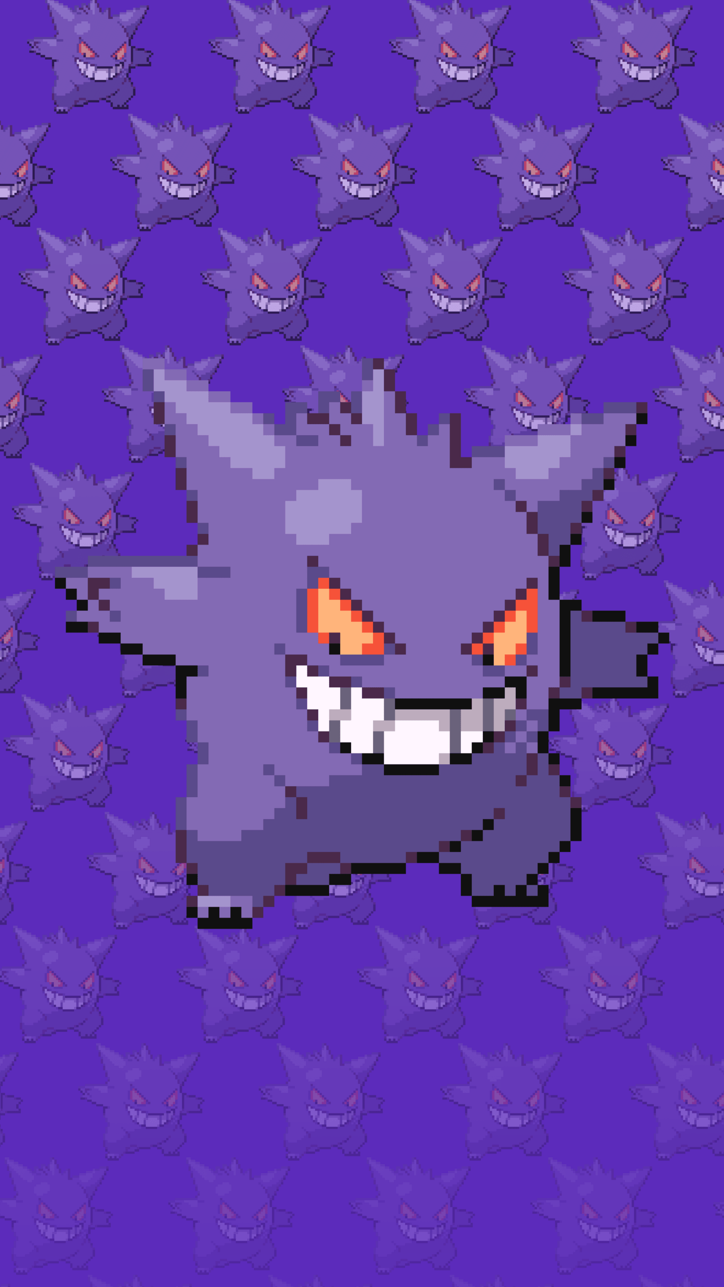 Download Pokémon Gengar Dark Purple iPhone Wallpaper  Wallpaperscom