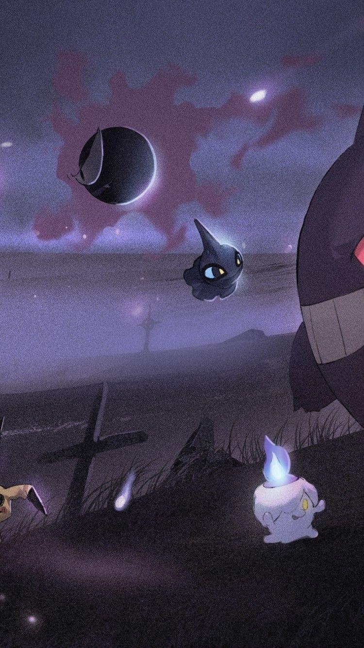 750x1334 Download 750x1334 Pokemon Black And White, Pikachu, Mimikyu