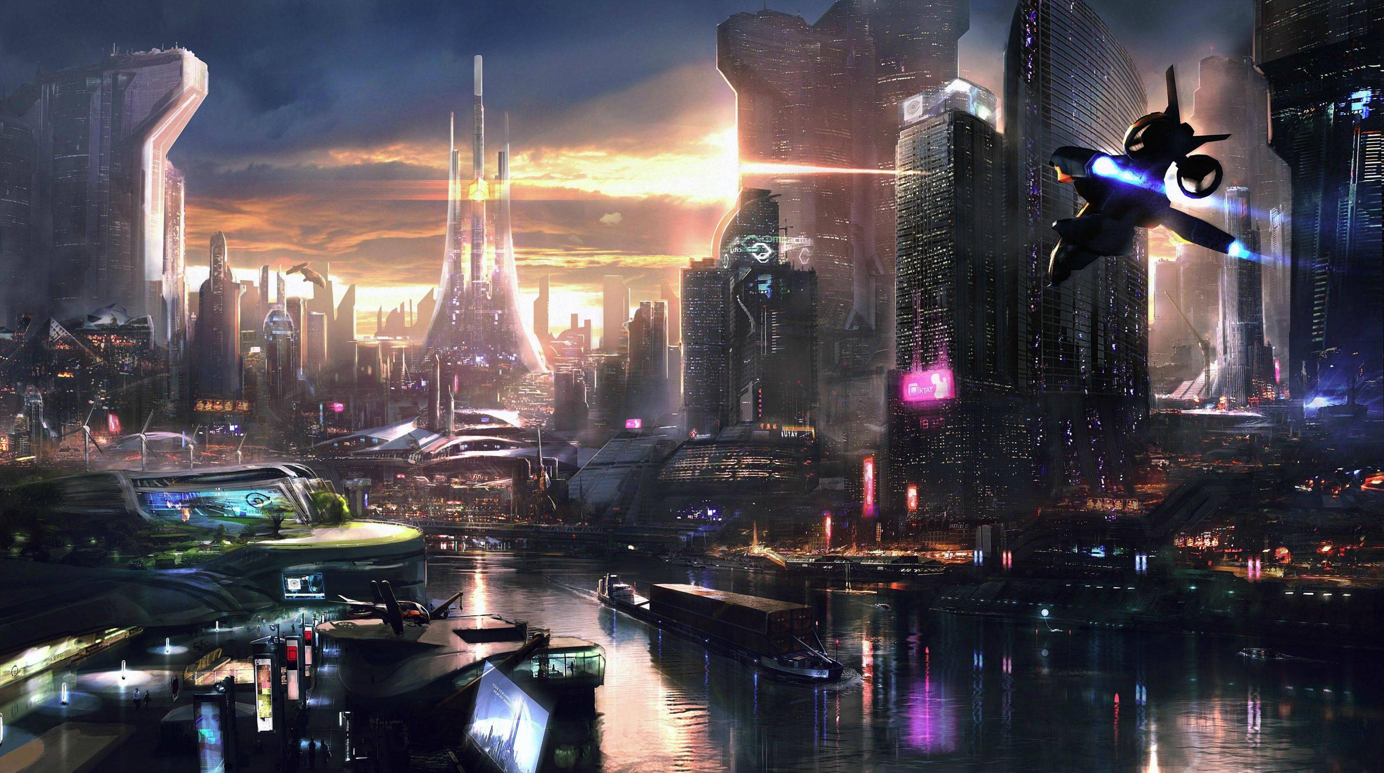 Cyberpunk City Future Digital Art 4k hd-wallpapers, digital art