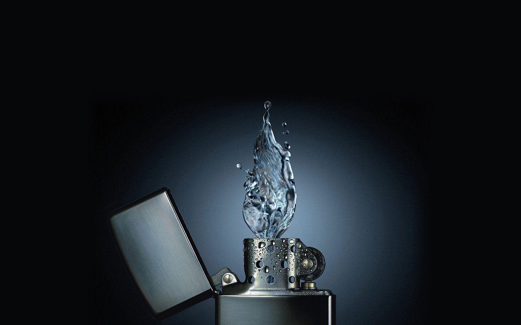 1680x1050 water, Zippo Wallpaper HD / Desktop and Mobile Background