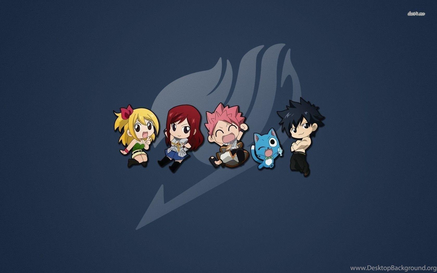 1680x1050 Fairy Tail Small Characters Wallpaper Anime Wallpaper Desktop Background