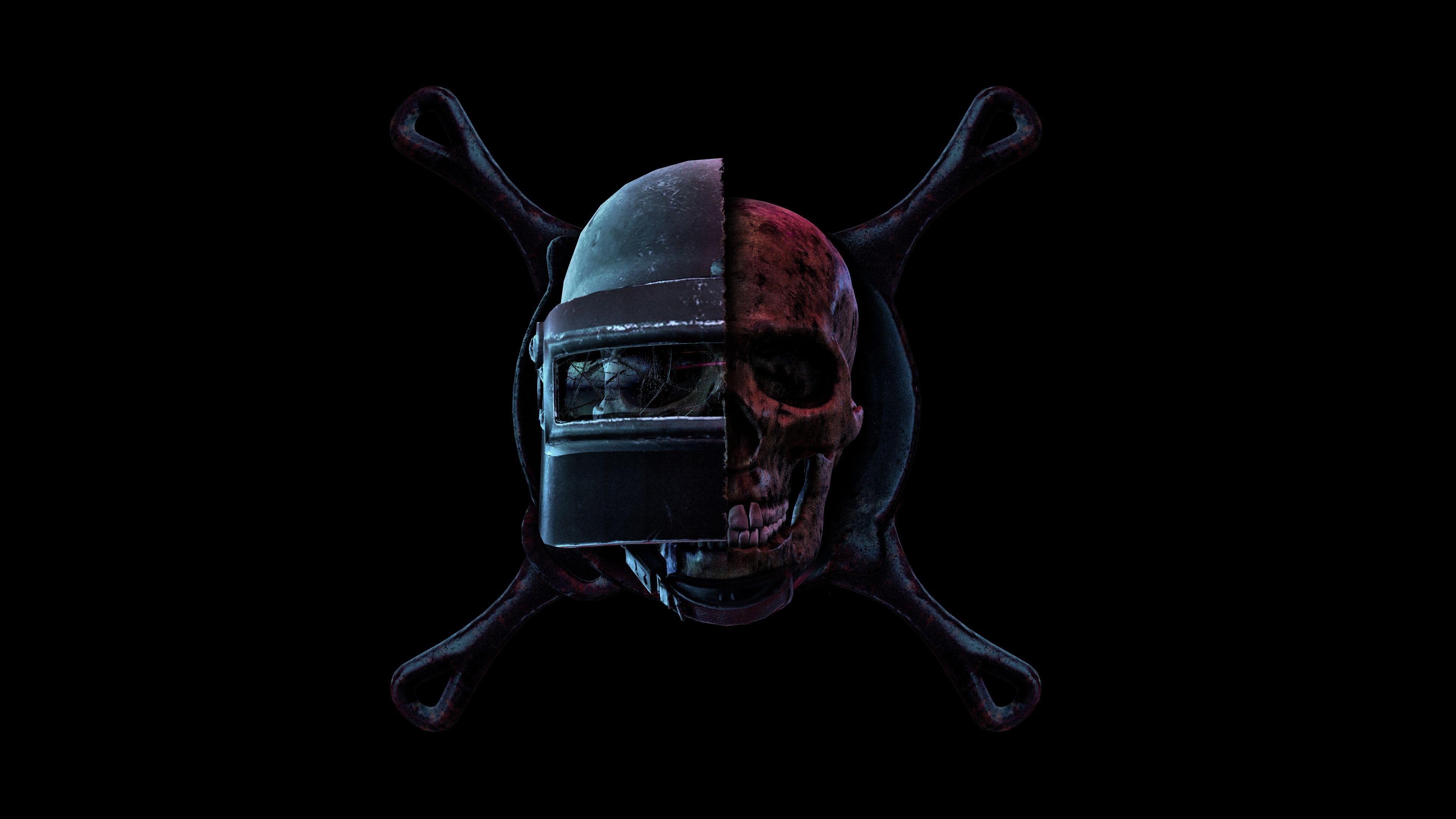 3840x2160 Wallpaper 4k PUBG Skull Helmet Pan PlayerUnknown's Battlegrounds