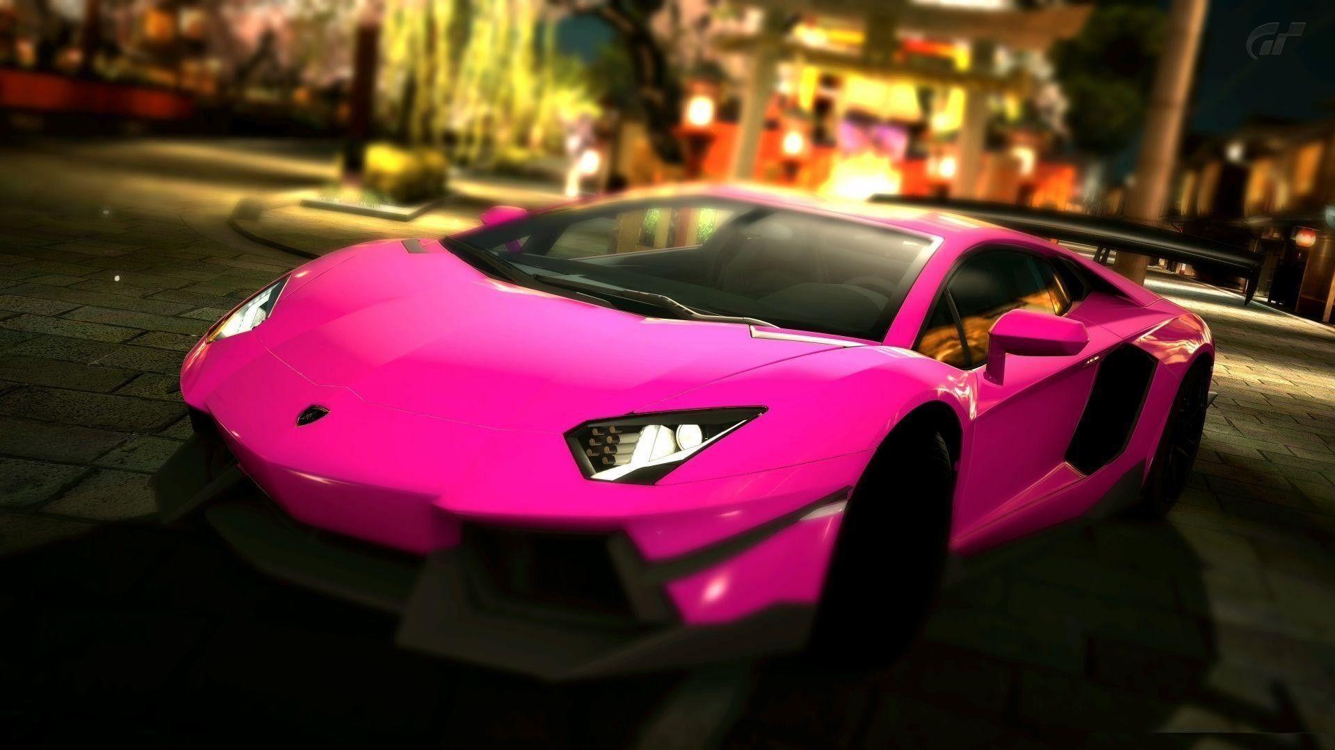 Pink Car Under Pink Sun Live Wallpaper  free download