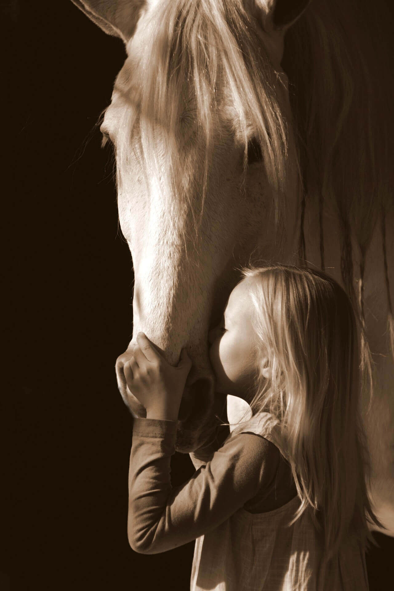 1280x1920 Equestrian Love Wallpaper