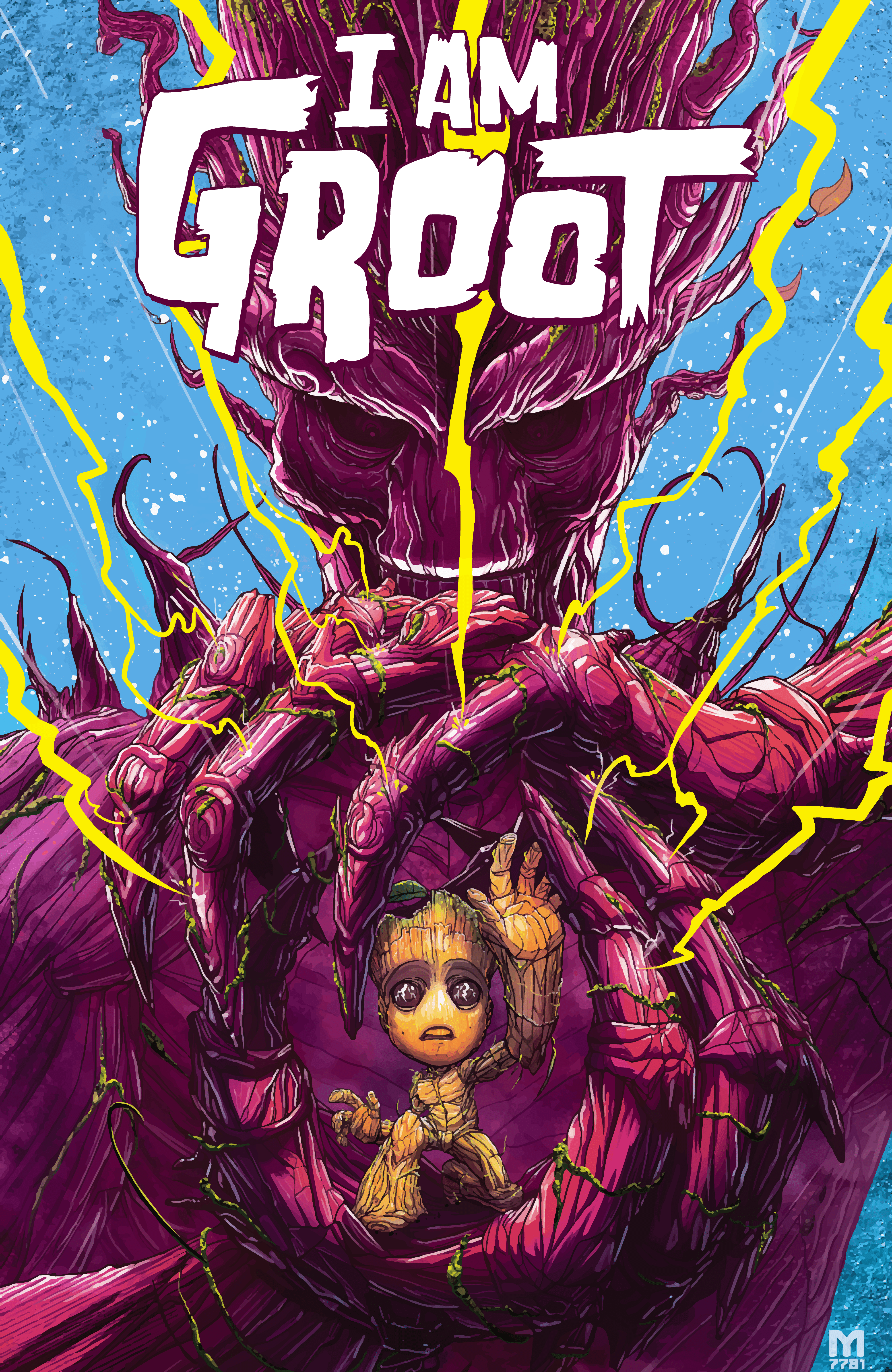4000x6154 4K Wallpaper Cover of I Am Groot