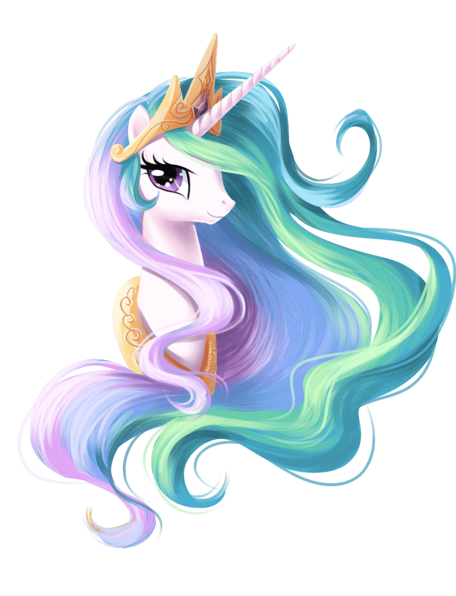 900x1177 Celestia Portrait.. . My Little Pony