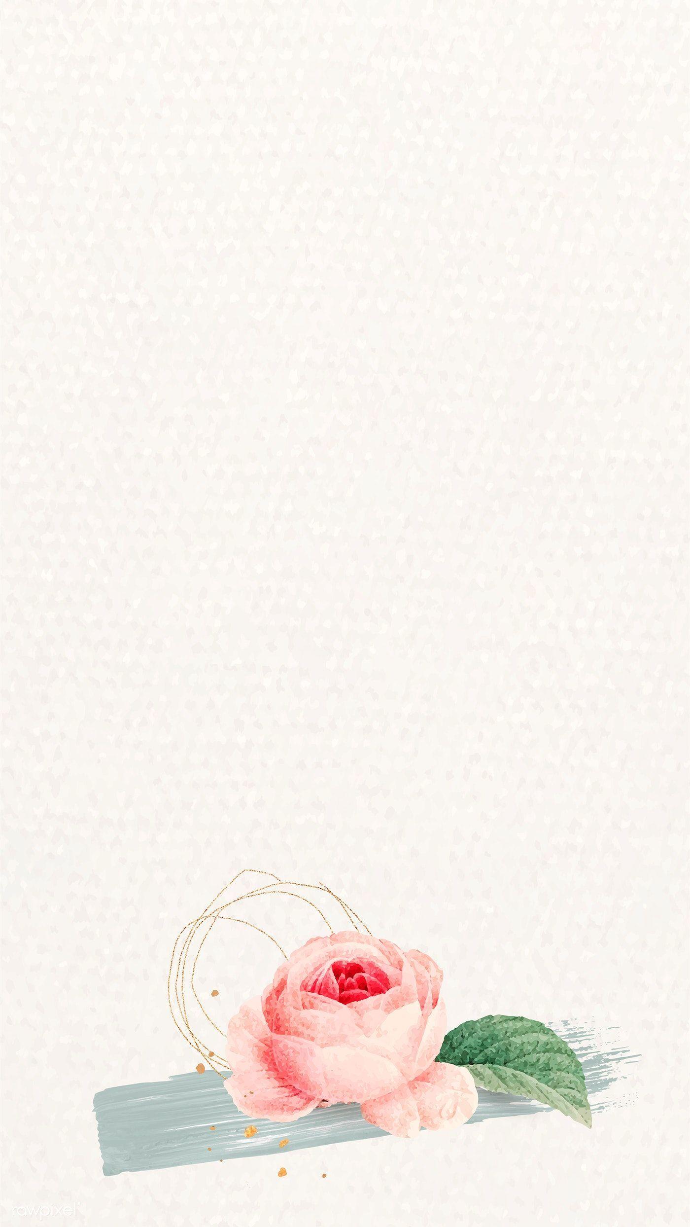 1400x2488 Download premium vector of Blank pink rose frame vector 1212119