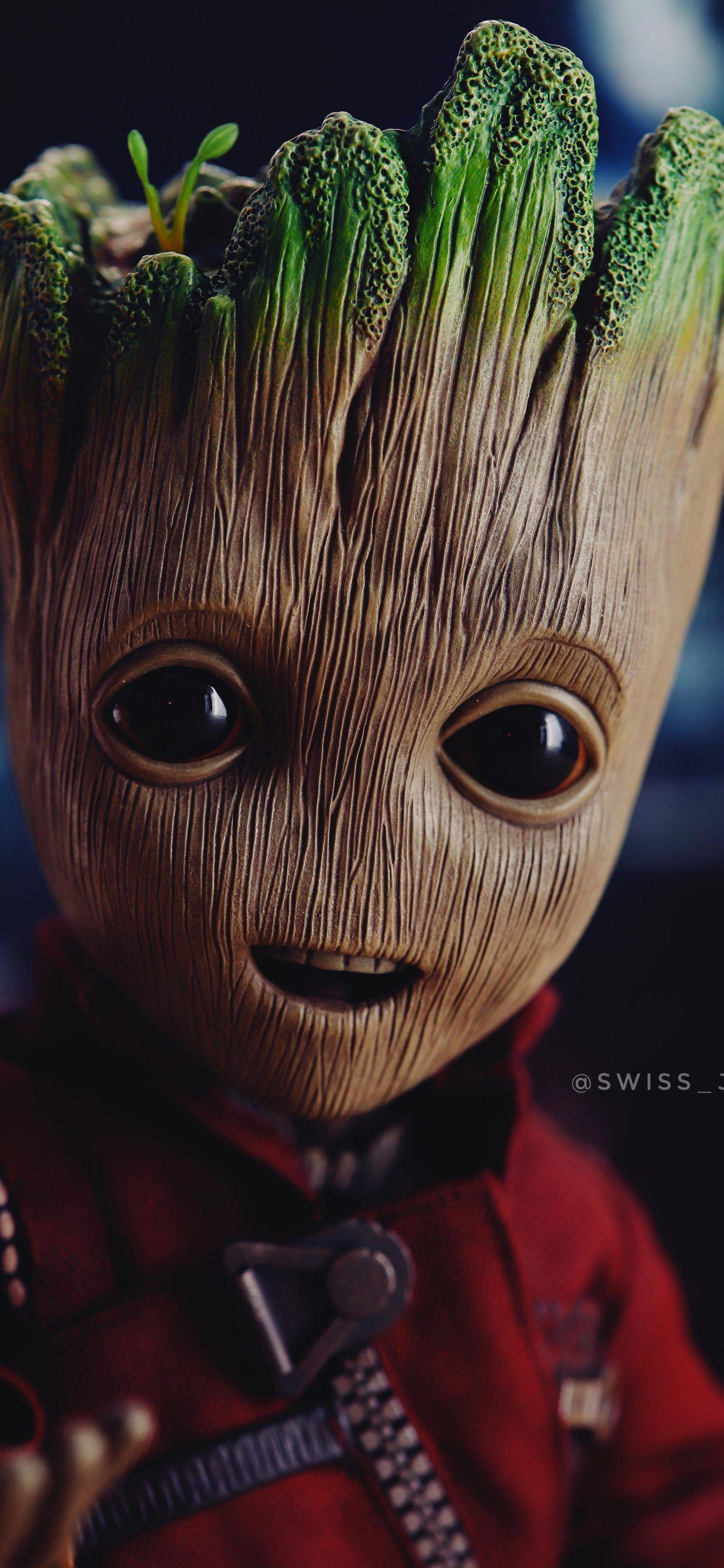 1242x2688 Little Baby Groot 4k iPhone XS MAX HD 4k Wallpaper