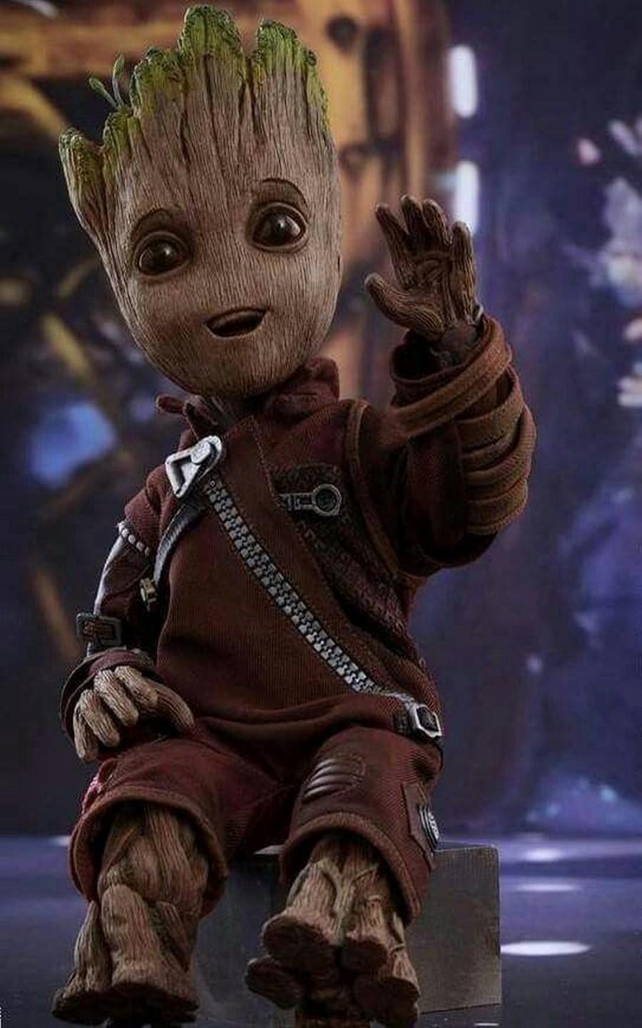 900x1440 Baby Groot Wallpaper