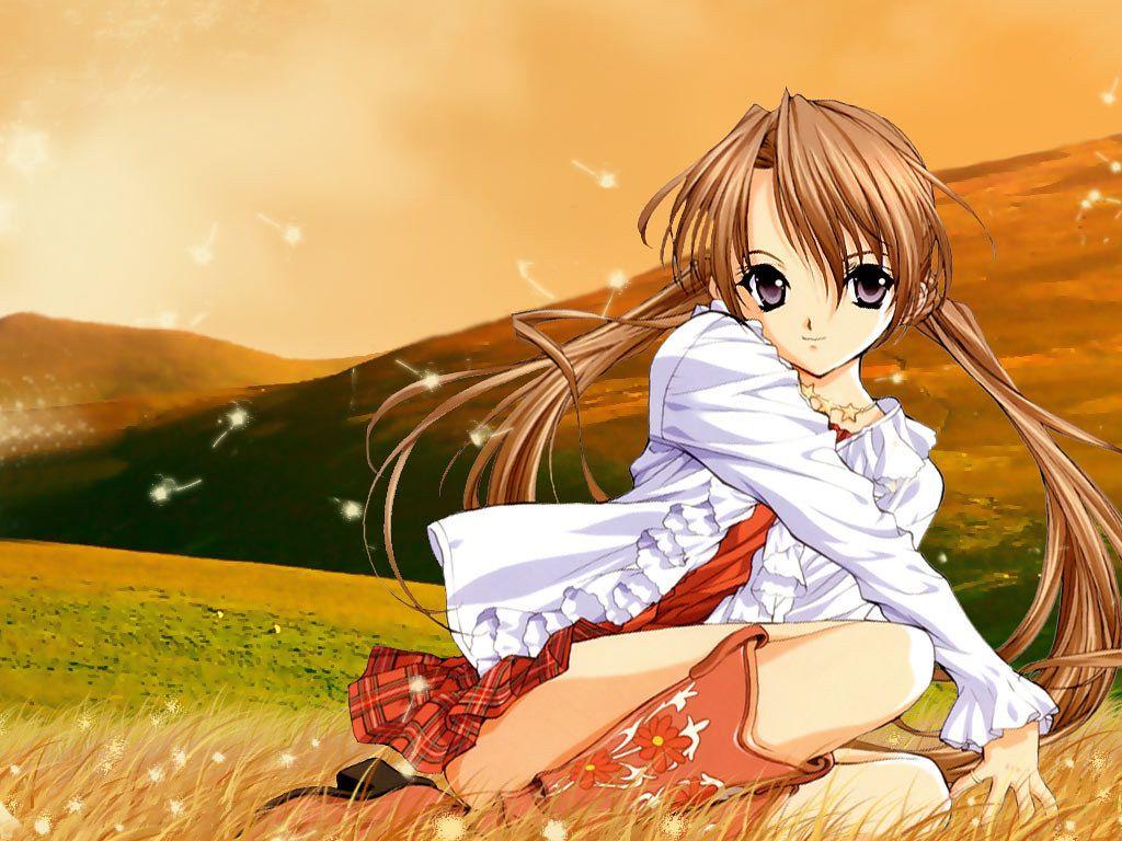 1024x768 autumn dream cartoon animation wallpaper. autumn dream car