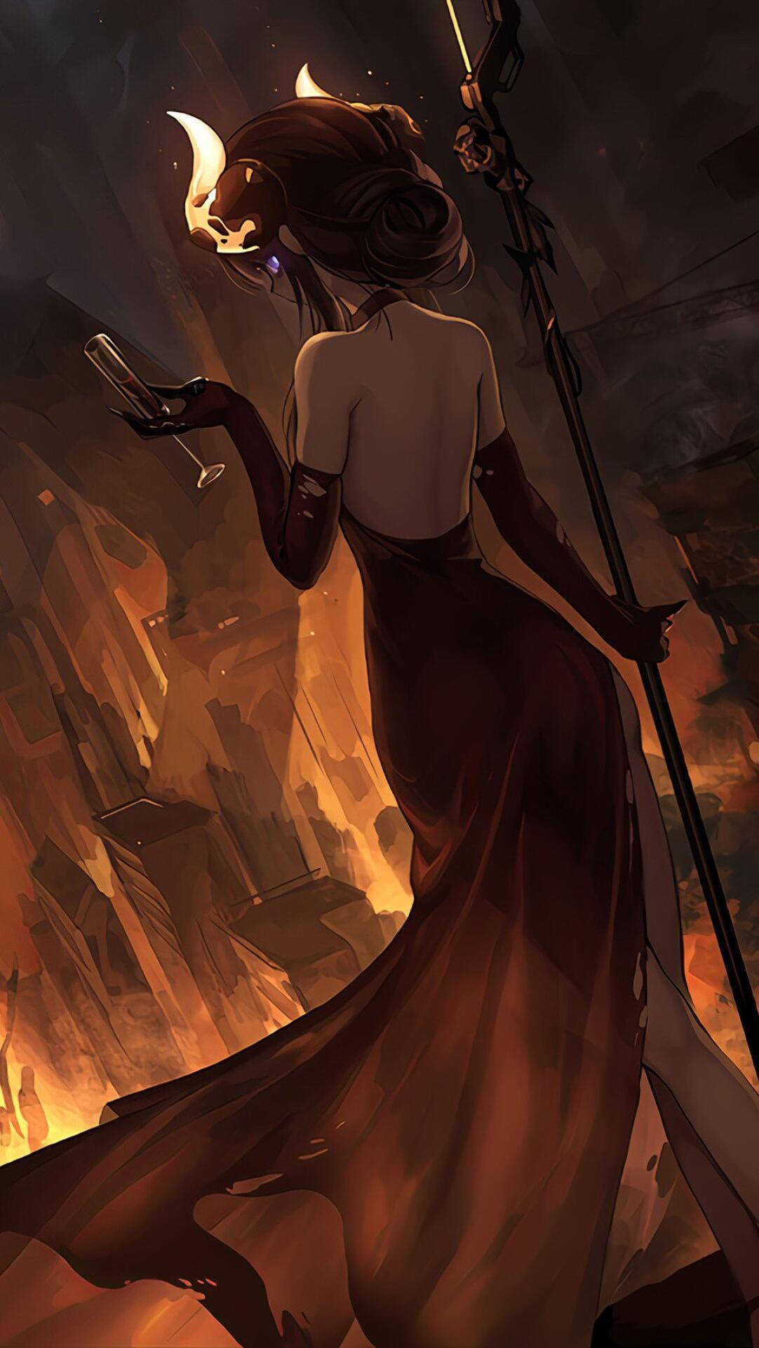 1082x1922 Hell Girl 4K HD Wallpaper