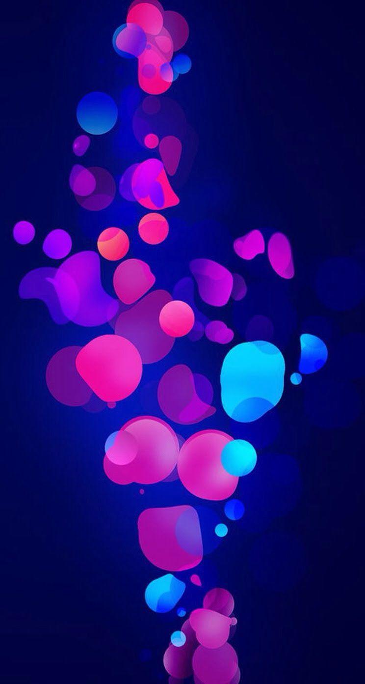 744x1392 IPhone Wallpaper Hd Patterns Abstract Parallax Blue Free