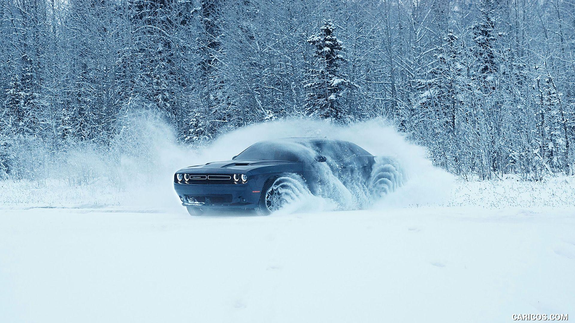 1920x1080 Dodge Challenger GT AWD In Snow Three Quarter. HD