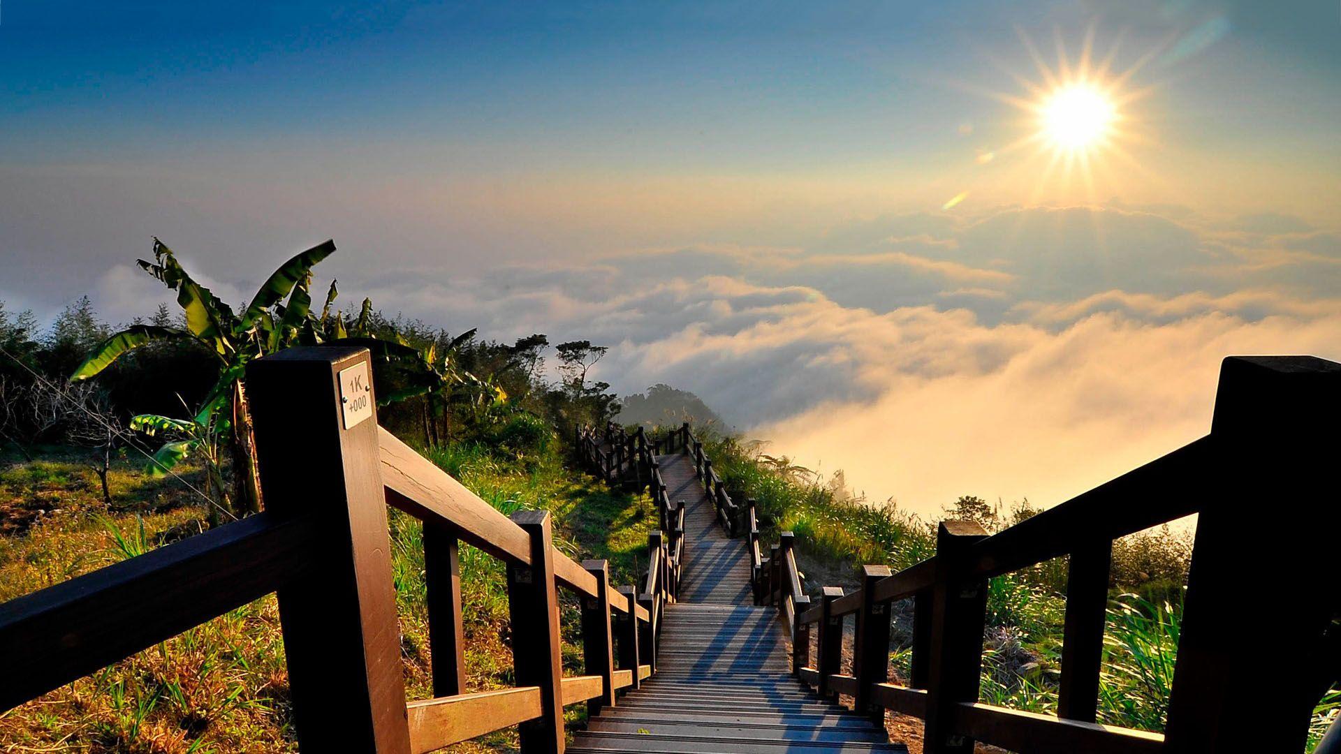 1920x1080 Mountain Sunrise Beautiful Wallpaper For Laptop