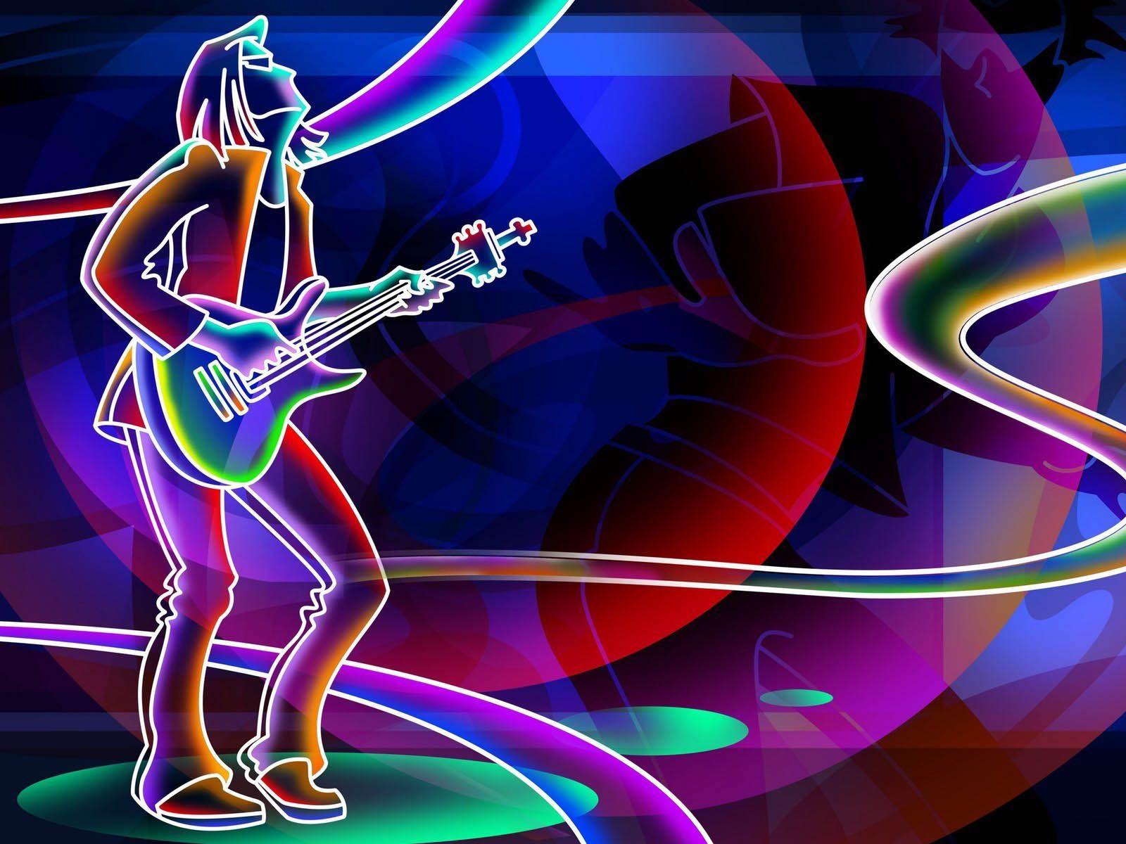 1600x1200 Neon Art Wallpaper