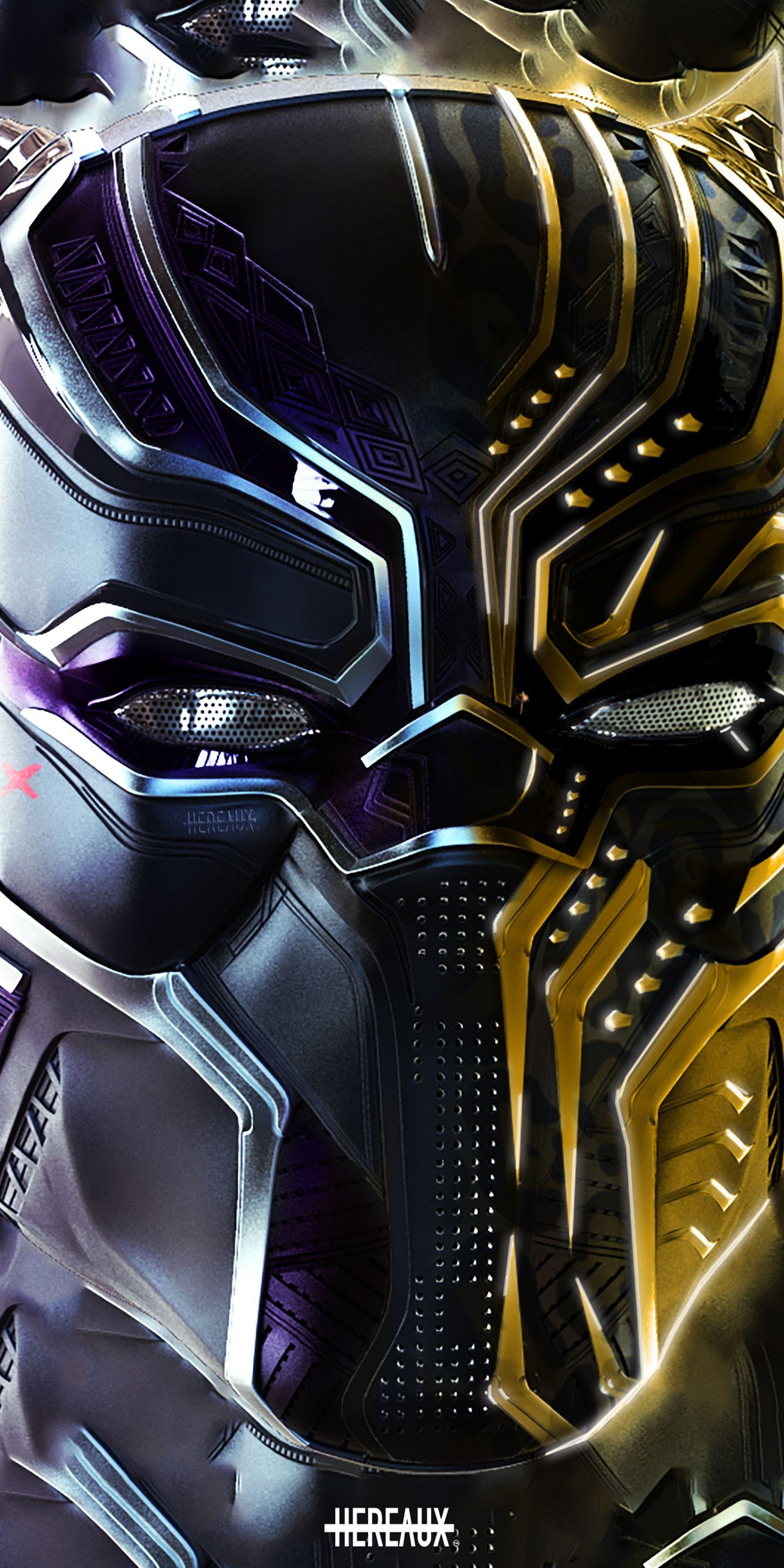 1440x2880 Download Face Off, Masks, Black Panther, Erik Killmonger, Art