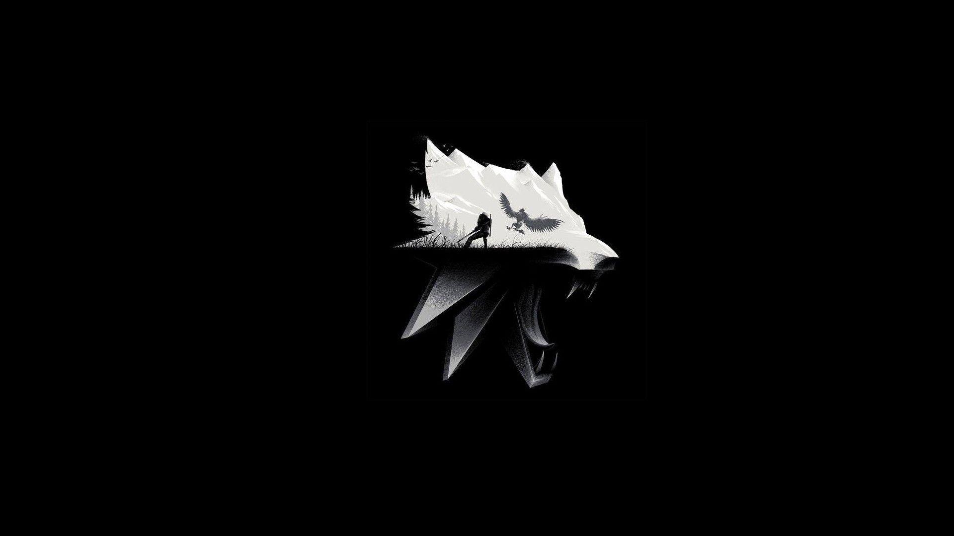 1920x1080 The Witcher, The Witcher 3: Wild Hunt, Simple background