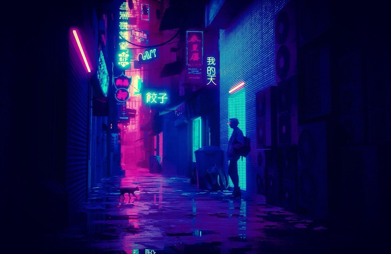 Awesome Alley Wallpaper Cyberpunk City Cyberpunk Aest - vrogue.co