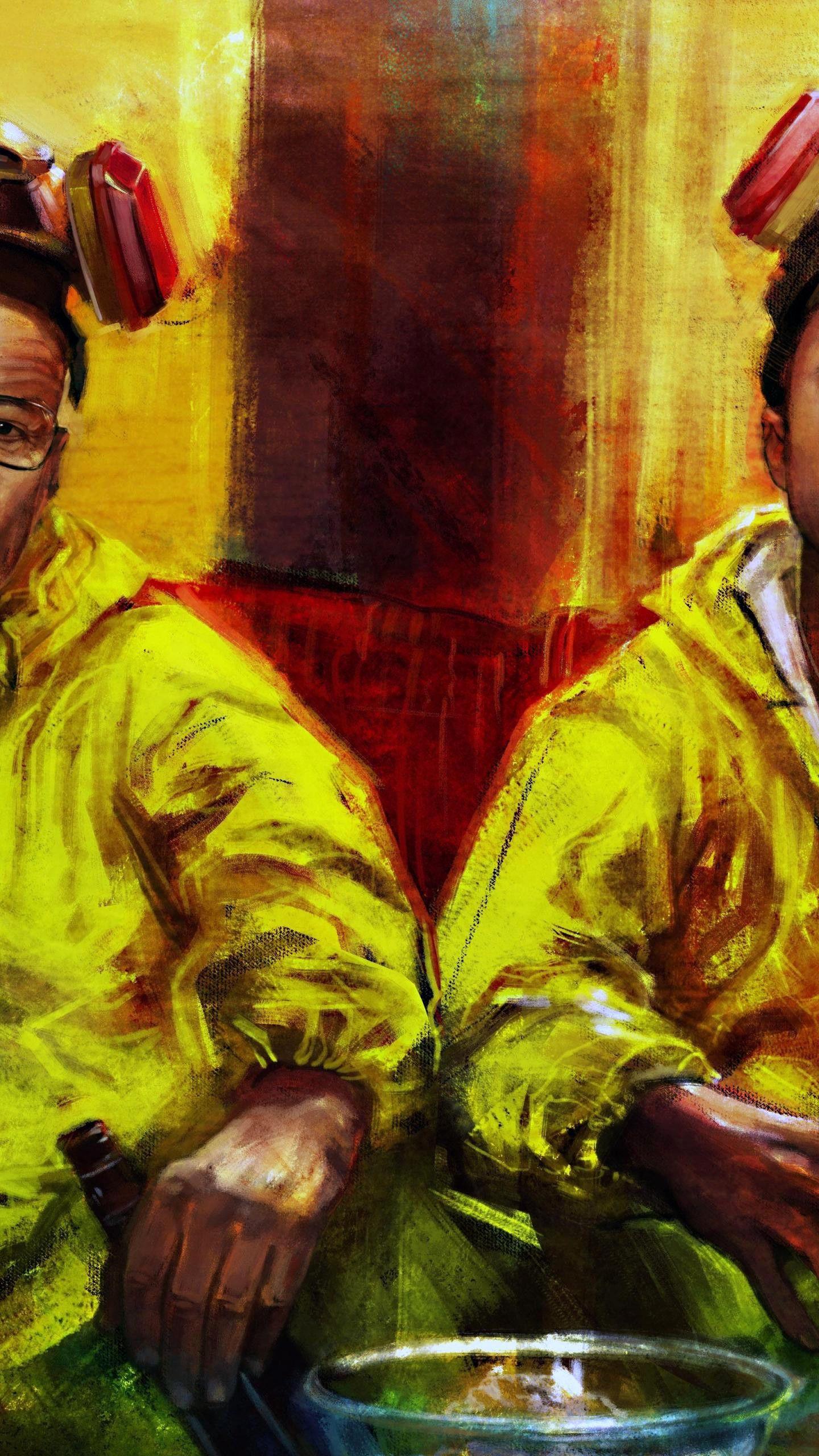 1440x2560 Minimalistic Breaking Bad Tv Series Heisenberg Wallpaper