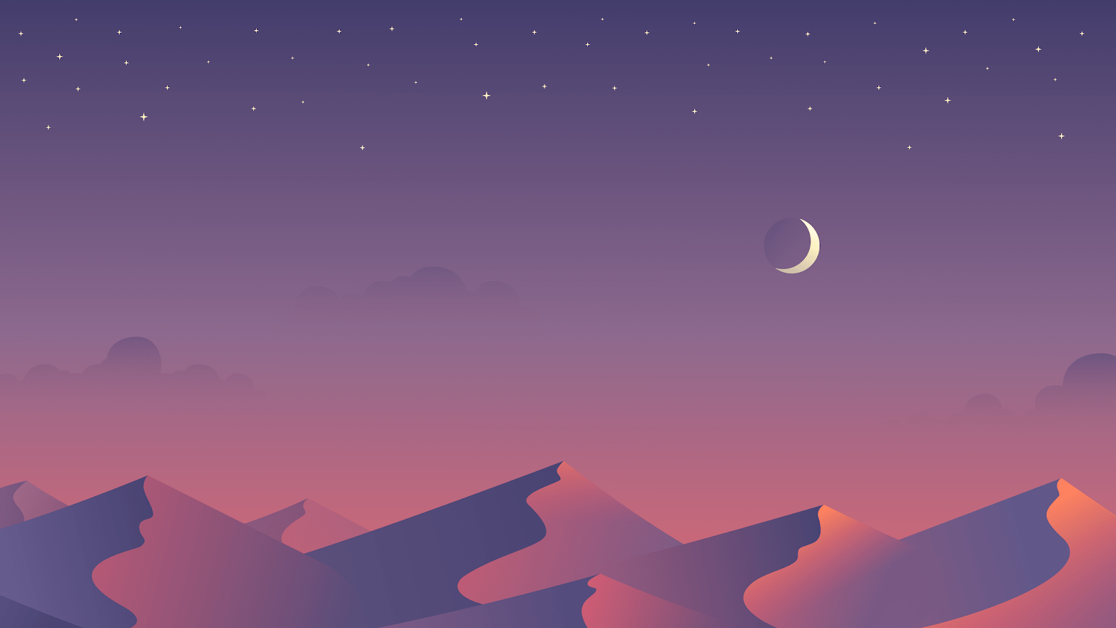 1600x900 Minimalist Desktop Wallpaper Moon