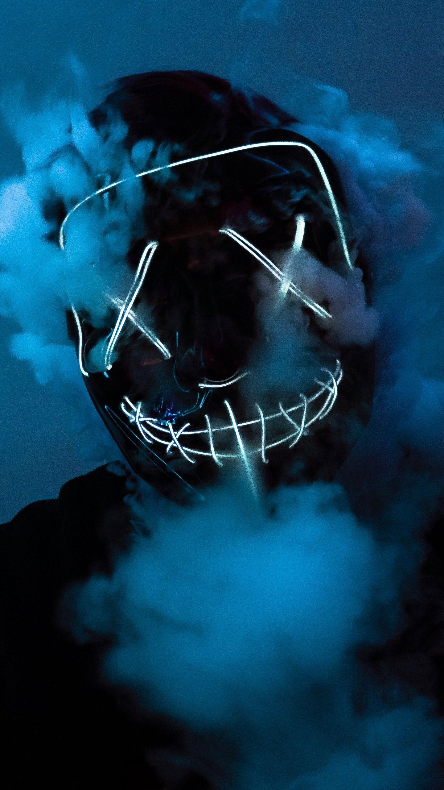 1440x2560 LED Purge Mask 4K 5K Wallpaper