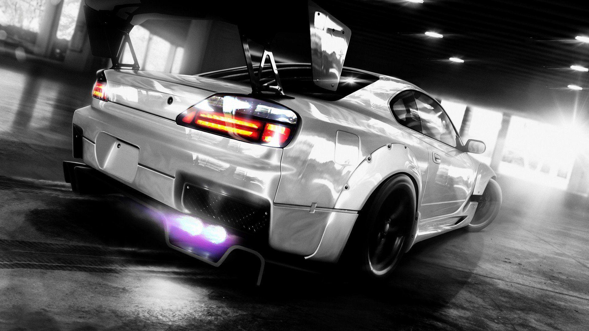 1920x1080 Drifting cars tuning Nissan Silvia Nissan Silvia S15 wallpaper