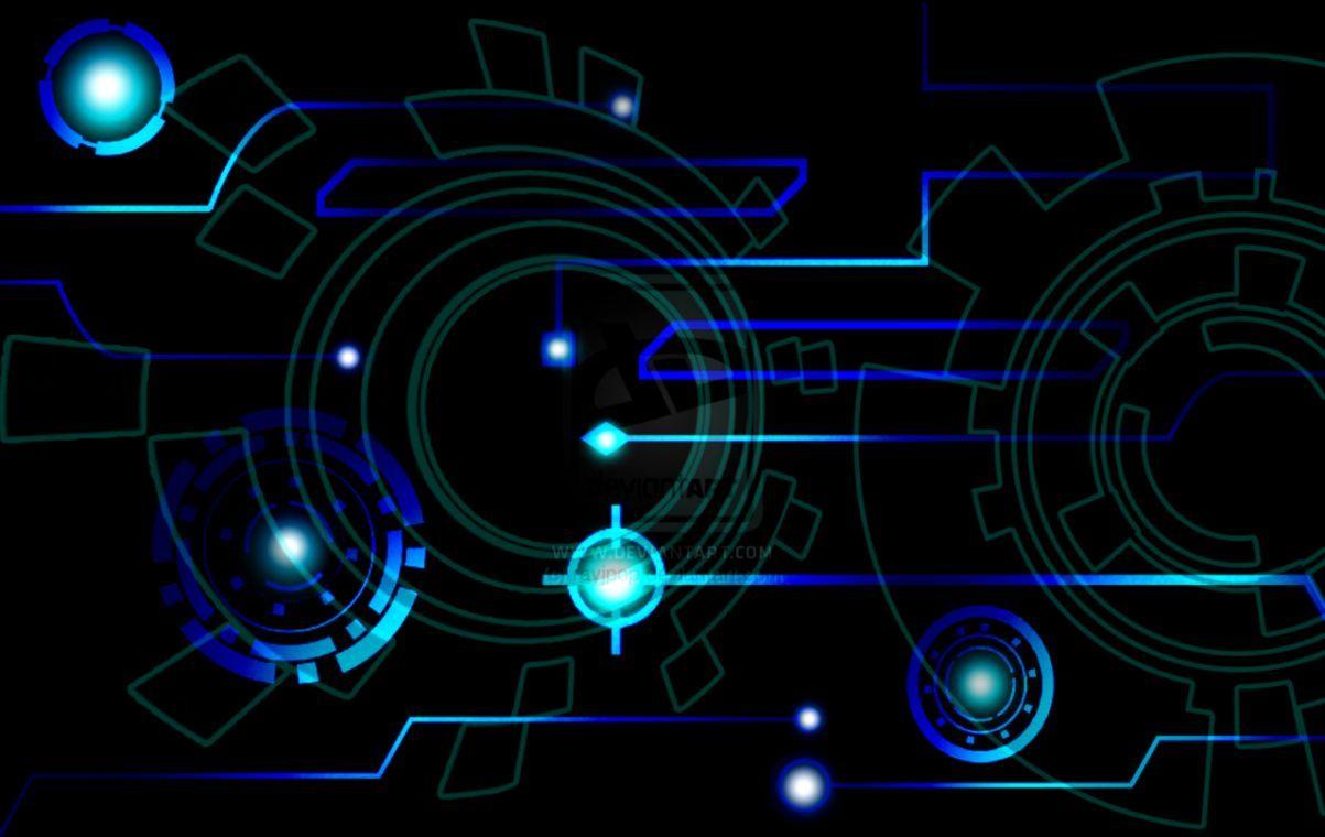 1203x760 3D Tech Wallpaper