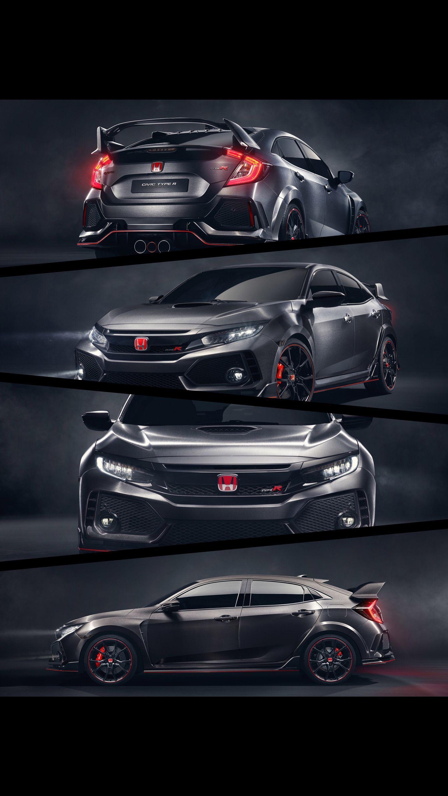 1536x2731 Honda Civic Type R Phone Wallpaper