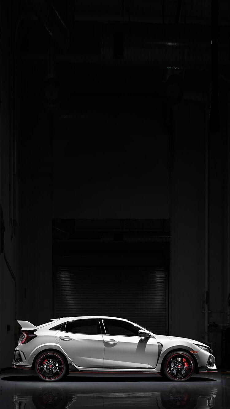 750x1334 Honda Civic: Honda Civic Black Wallpaper