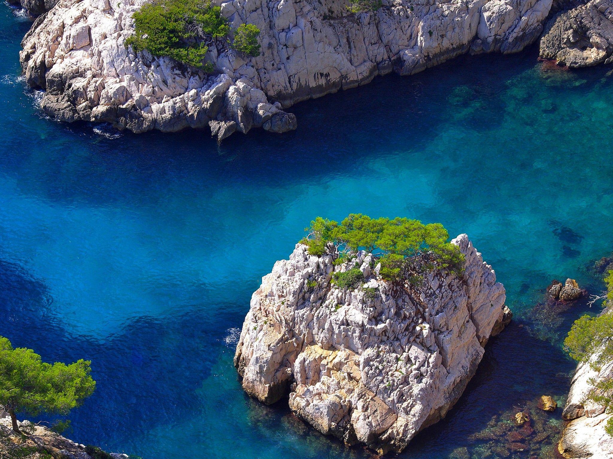 2048x1536 Wallpaper Calanque de Sugiton, Marseille, France, Nature