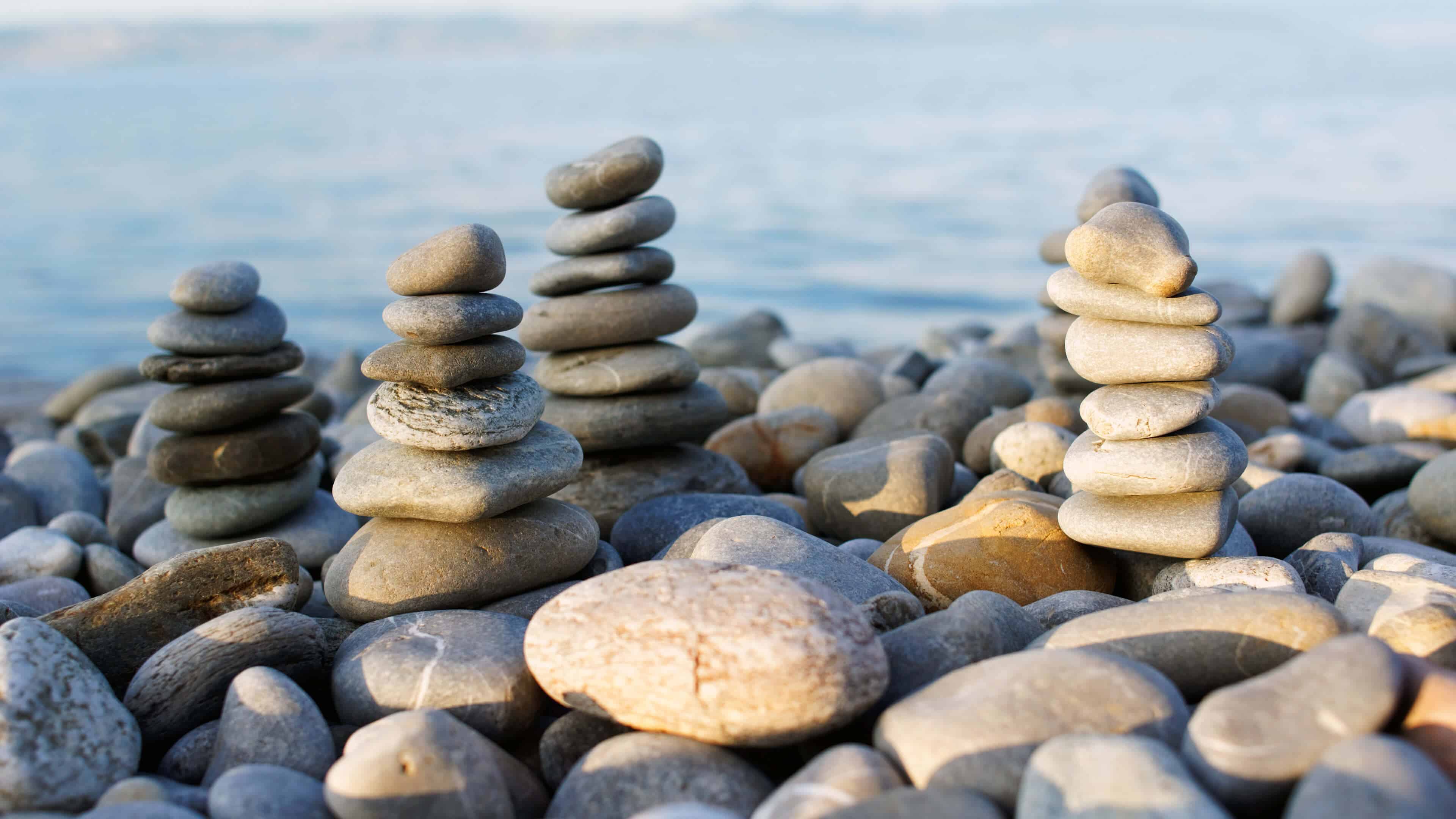 3840x2160 Stacked Pebbles Uhd 4k Wallpaper Background Rocks