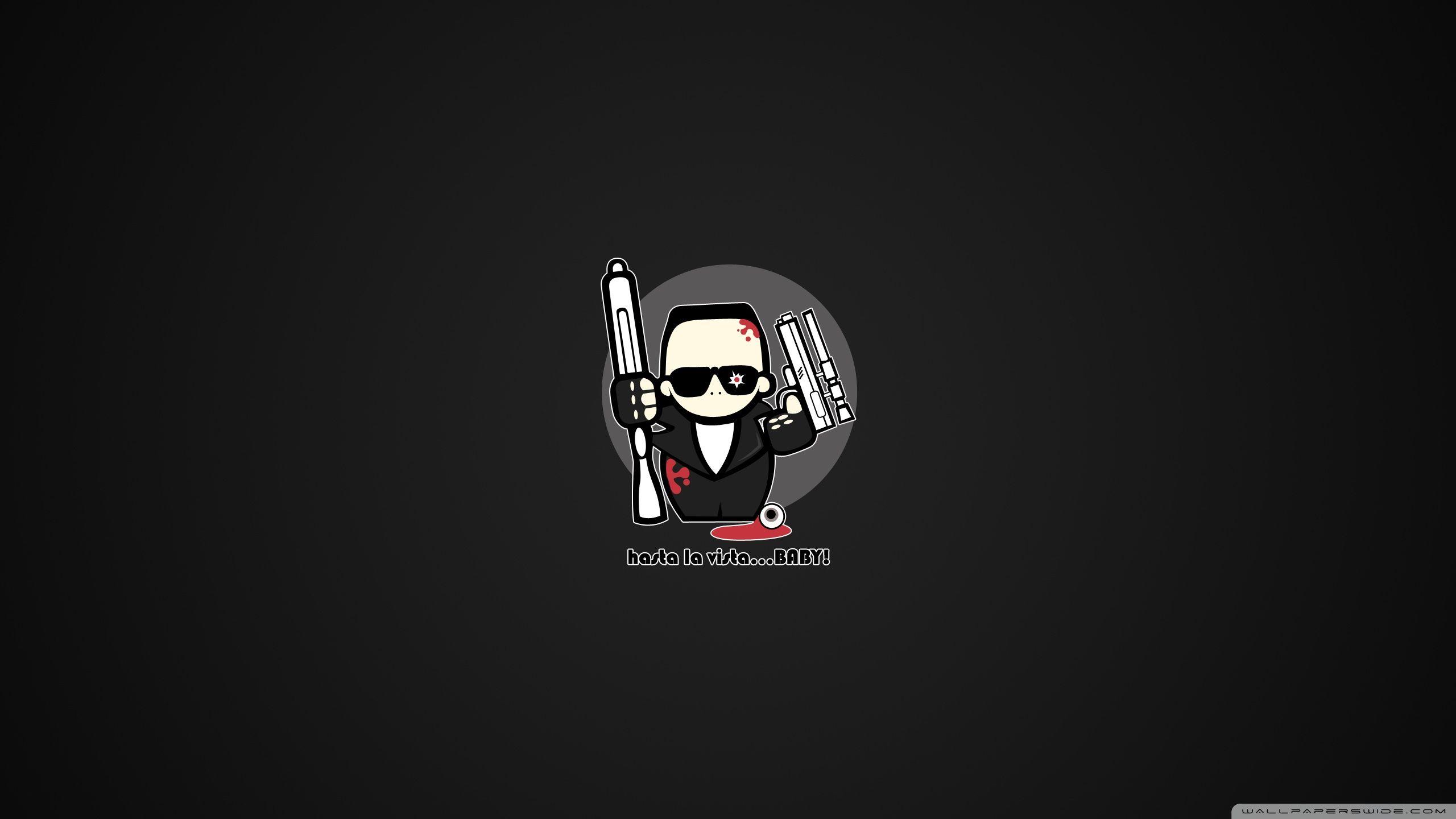 2560x1440 Terminator Cartoon Wallpaper