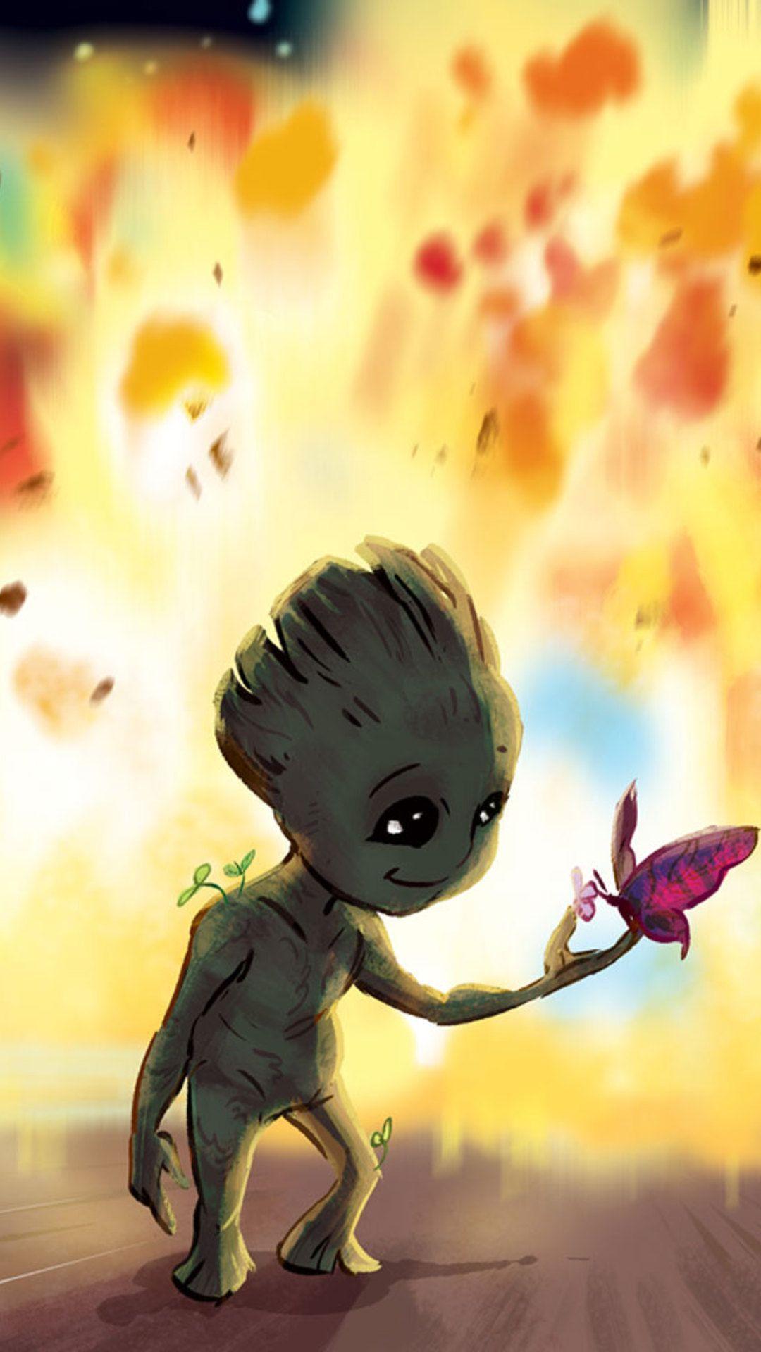 1080x1920 Dancing Baby Groot Wallpaper. Baby groot, Groot, Baby groot dancing