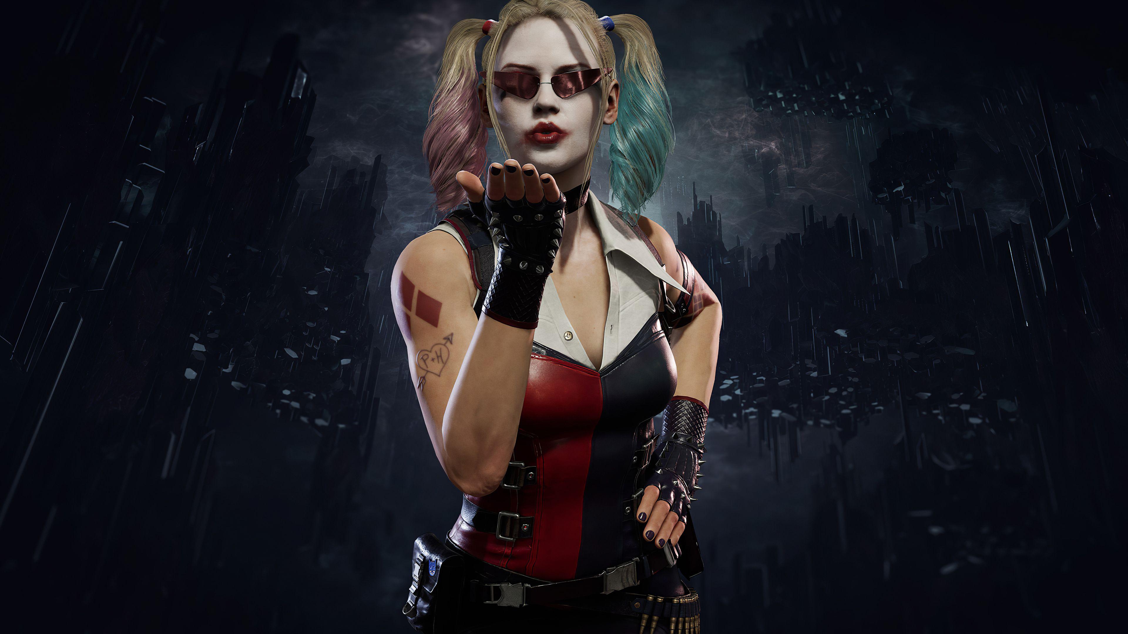 3840x2160 Harley Quinn Mortal Kombat 11 Cage Mk11 Harley Quinn