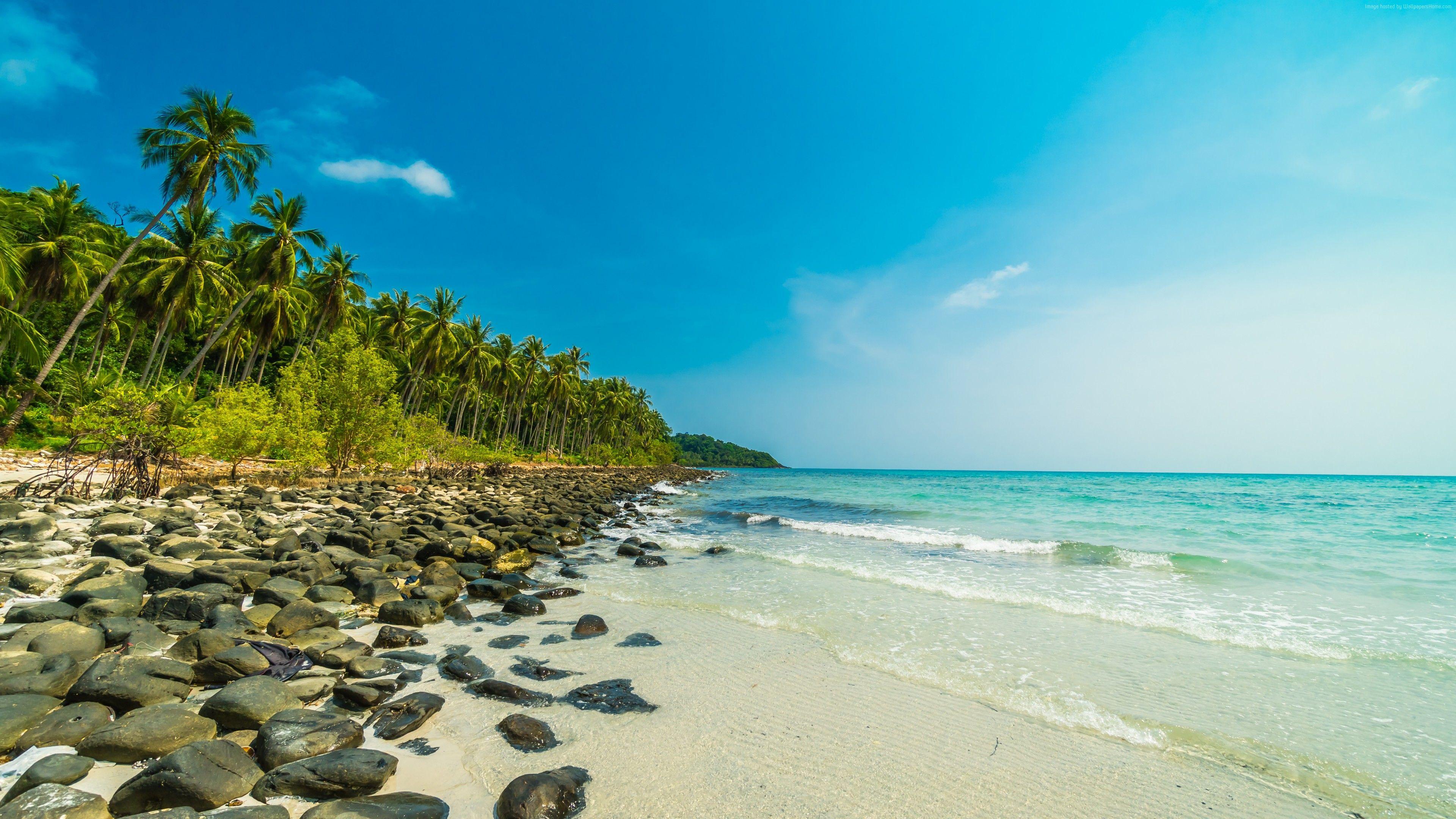 3840x2160 Wallpaper Ko Phangan, Thailand, beach, ocean, 6K, Travel Wallpaper