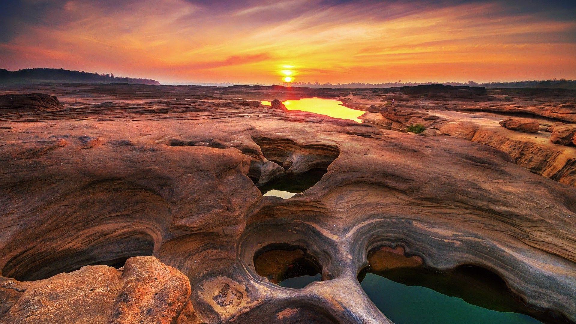 1920x1080 Thailand Ubon Ratchathani Sunset .million