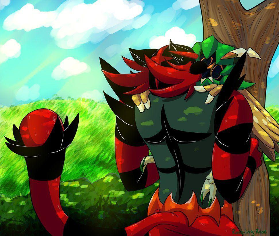 971x822 Incineroar Background