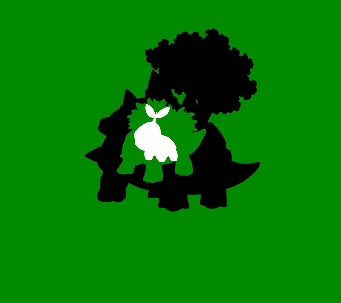 1440x1280 Turtwig Evolution wallpaper